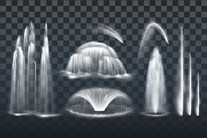 Waterfalls and Fountains Set