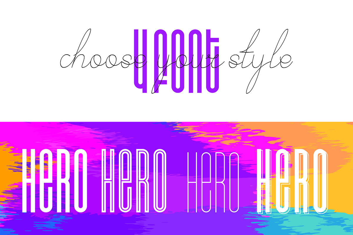 Herolon Font Duo, a Script Font by Lunarts Studio (Photo 2 of 7)