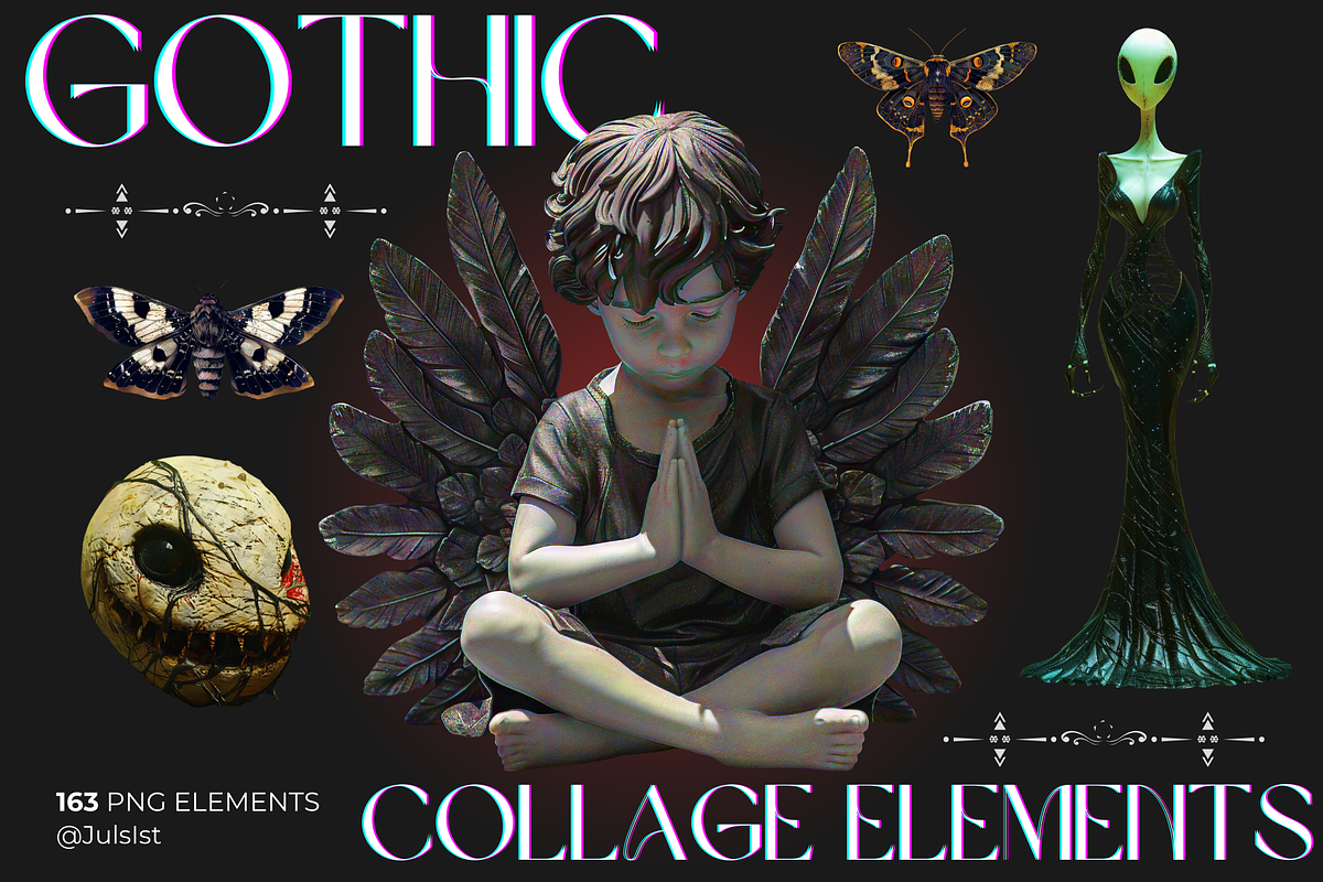 Gothic Collage Elements, an Object Graphic by JulsIst (Photo 1 of 10)