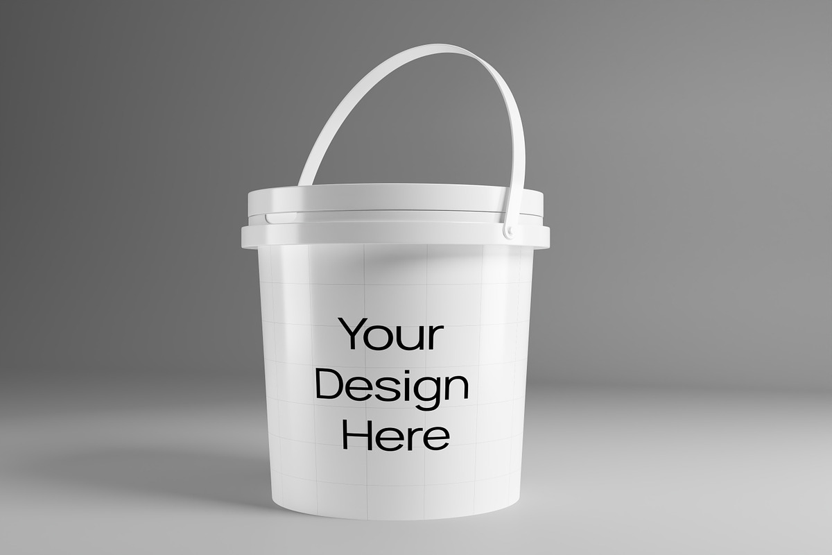 Plastic Bucket Mockup, a Cups & Container Mockup by graphicook (Photo 5 of 5)