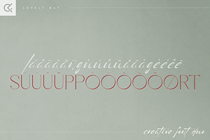 Lovely May - Font Duo