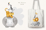 Safari kid's watercolor illustration, an Animal Illustration by Fedulova Art (Thumbnail 3 of 16)