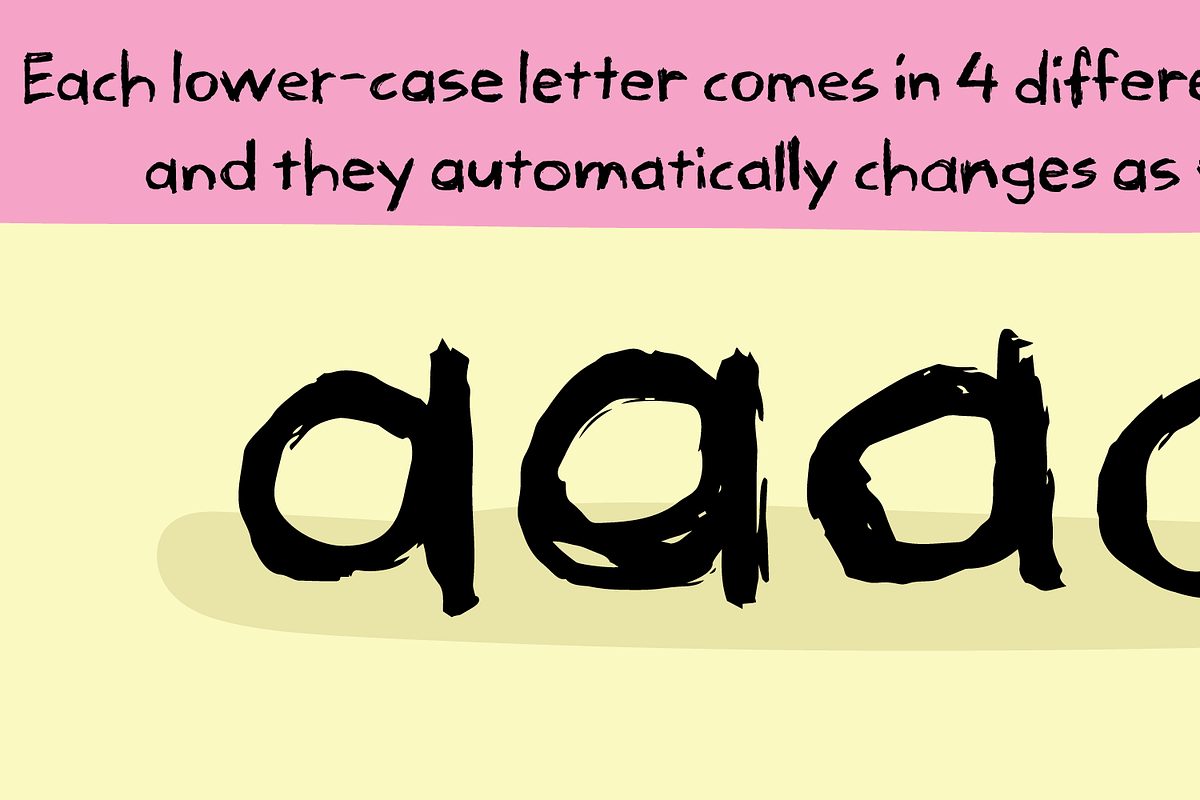 Teenage Parties font, a Handwritten Font by pizzadudedotdk (Photo 2 of 8)