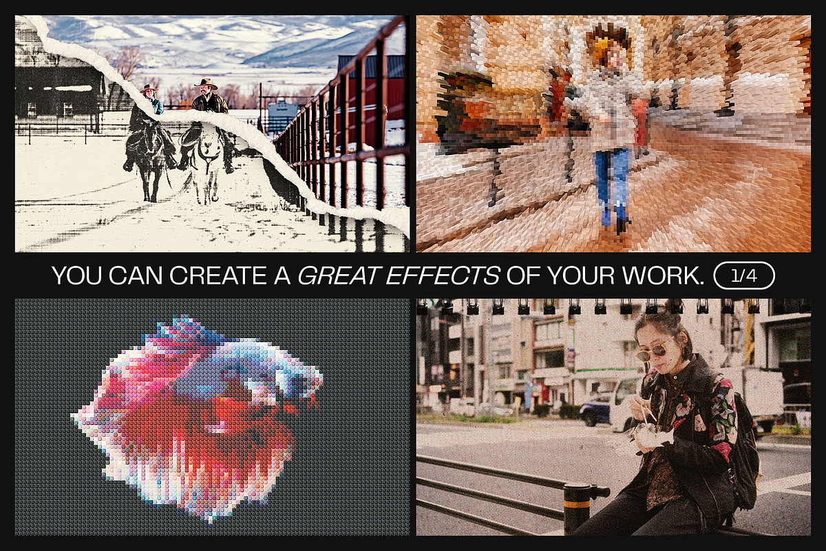 12 Photo Effect Templates, a Layer Style Add-On by iDoodle Studio (Photo 3 of 6)