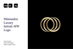 Minimalist Luxury Initials MW Logo, a Branding & Logo Template by Luxury Logos