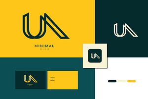 Monogram icon logo UA, a Branding & Logo Template by idesign_4u