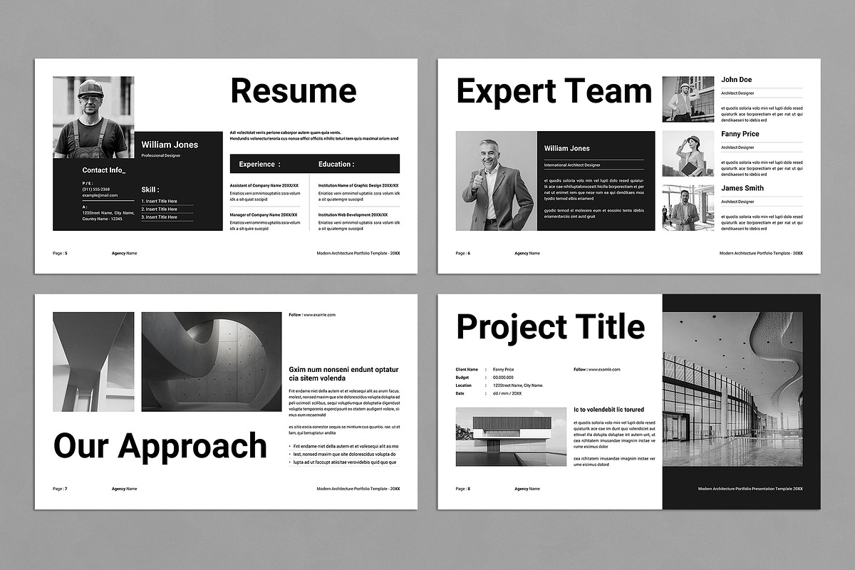 Architecture Portfolio Presentation, a Presentation Template by E-Type (Photo 3 of 6)