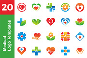 20 Logo Medical Template Bundle, a Branding & Logo Template by Acongraphic (Thumbnail 1 of 21)