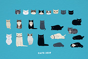 Cats 2019, an Animal Illustration by Alena (Thumbnail 2 of 6)