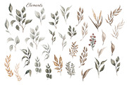 Watercolor Greenery Patterns, a Pattern Graphic by MayaNavits (Thumbnail 6 of 11)