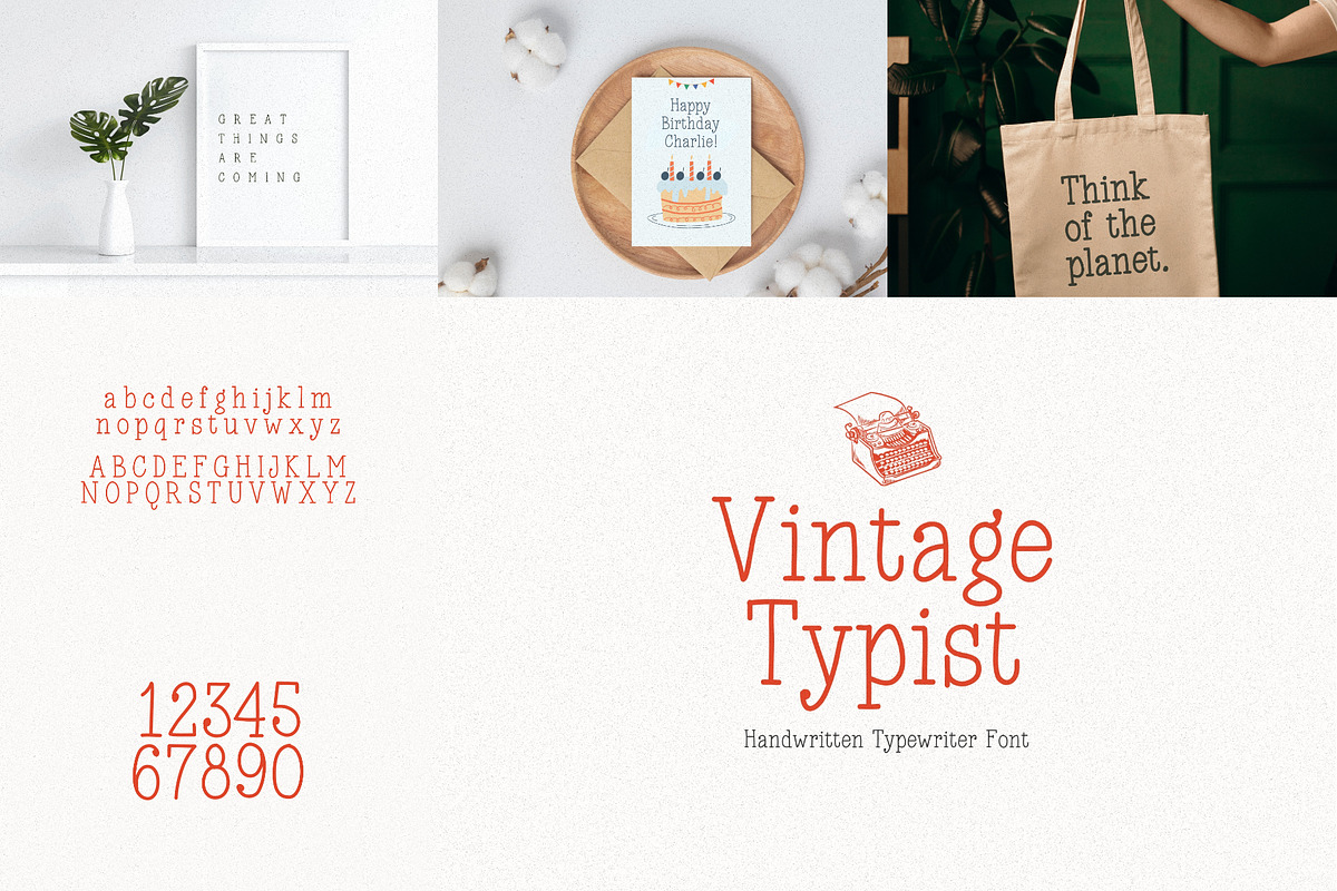 Typewriter Font Bundle – 33 Fonts!, a Slab Serif Font by HipFonts (Photo 14 of 14)