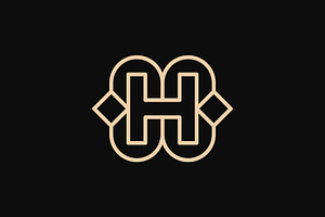 elegant letter H outline logo, a Branding & Logo Template by Rasagama Studio