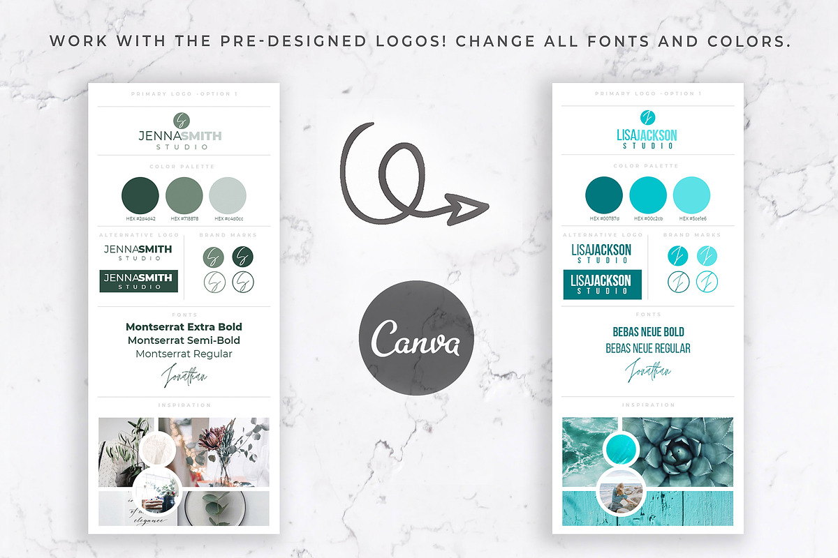 Brand Board Templates | Canva, a Presentation Template by Thirty One Palms Studio (Photo 4 of 7)