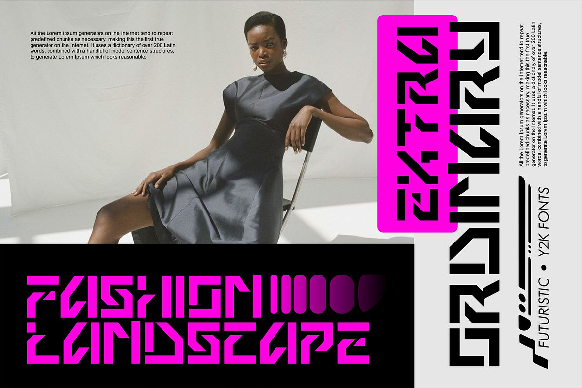 Warzone Bold Y2k Font, a Sans Serif Font by WhymoreArt (Photo 6 of 12)