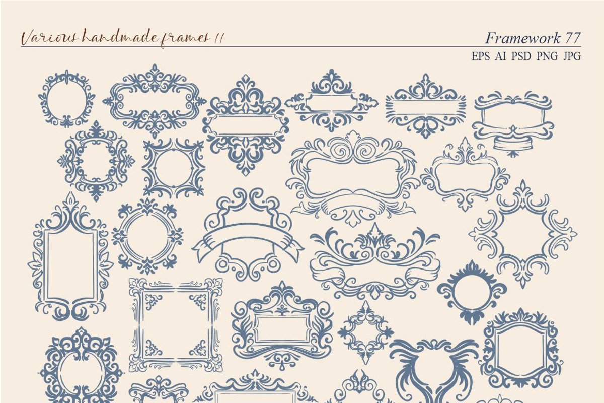 Various Handmade Frames II, a Pattern Graphic by Collection by VY (Photo 5 of 8)
