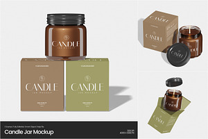 Candle Jar Mockup, a Packaging Mockup by Permadi Creative