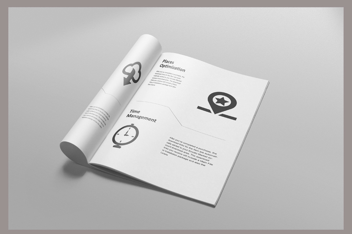 Brochure / Magazine Mock-Up, a Print Template by resumetemplathttps://d3es (Photo 8 of 13)