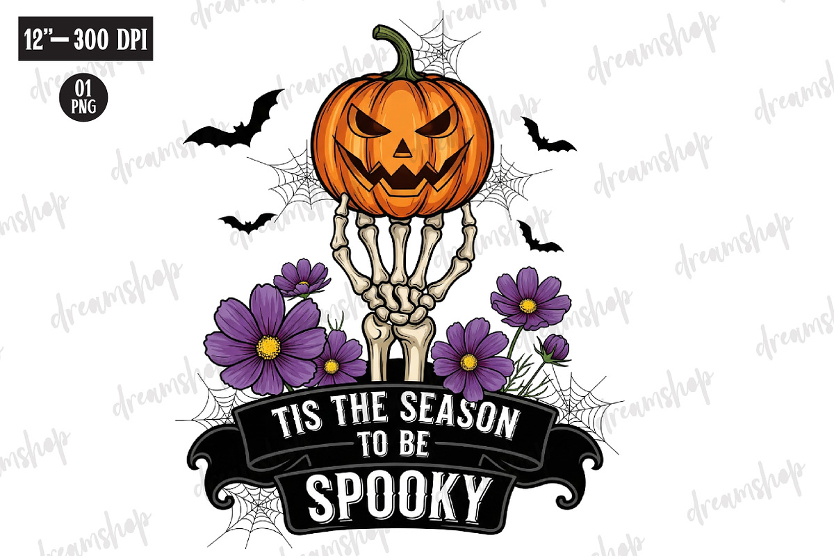Skeleton Halloween Sublimation Bundl, an Illustration by CreationArt (Photo 4 of 10)