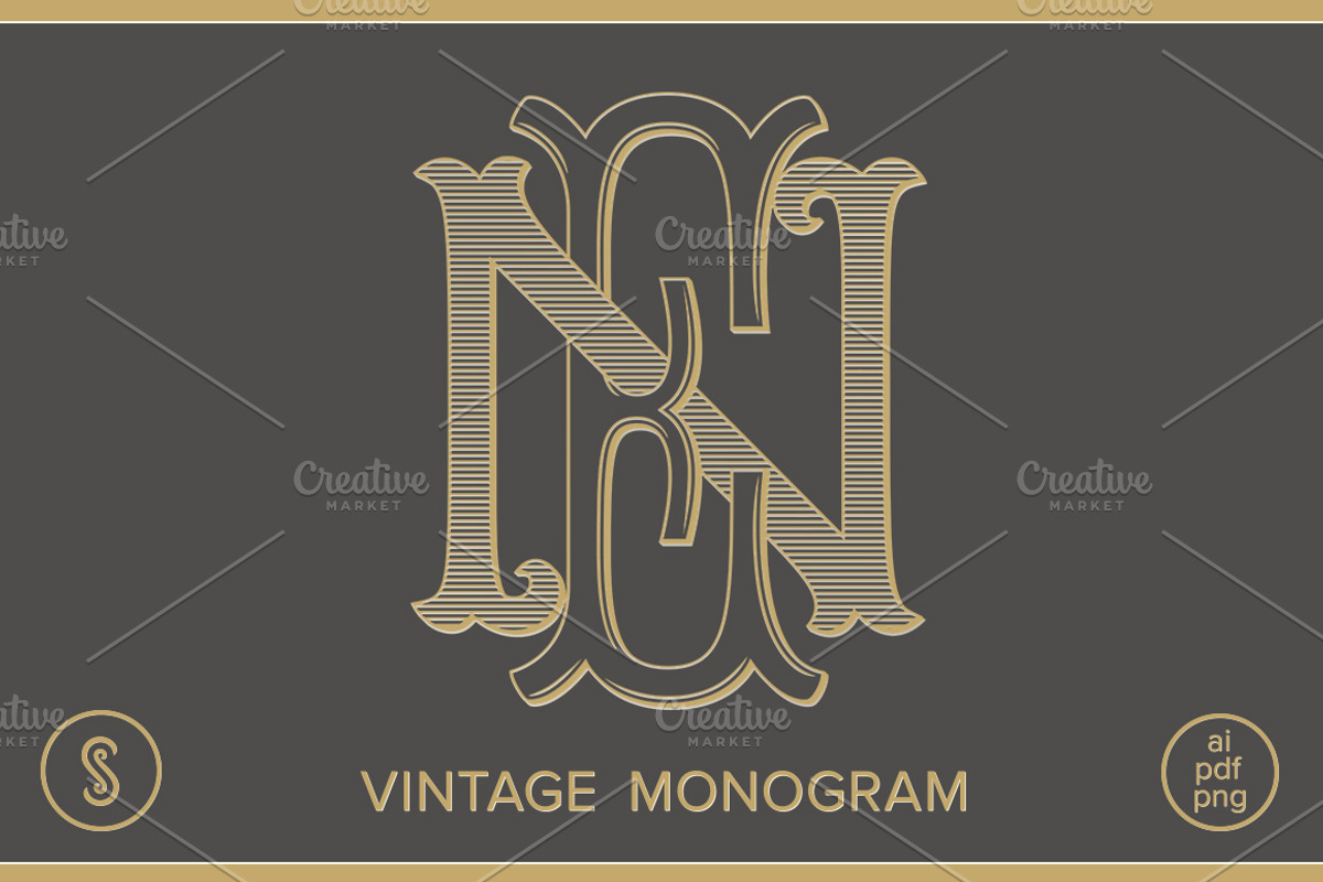 EN Monogram NE Monogram, a Branding & Logo Template by Shuler Studio (Photo 1 of 6)