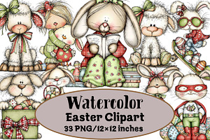 Easter Clipart, an Illustration by Design Market