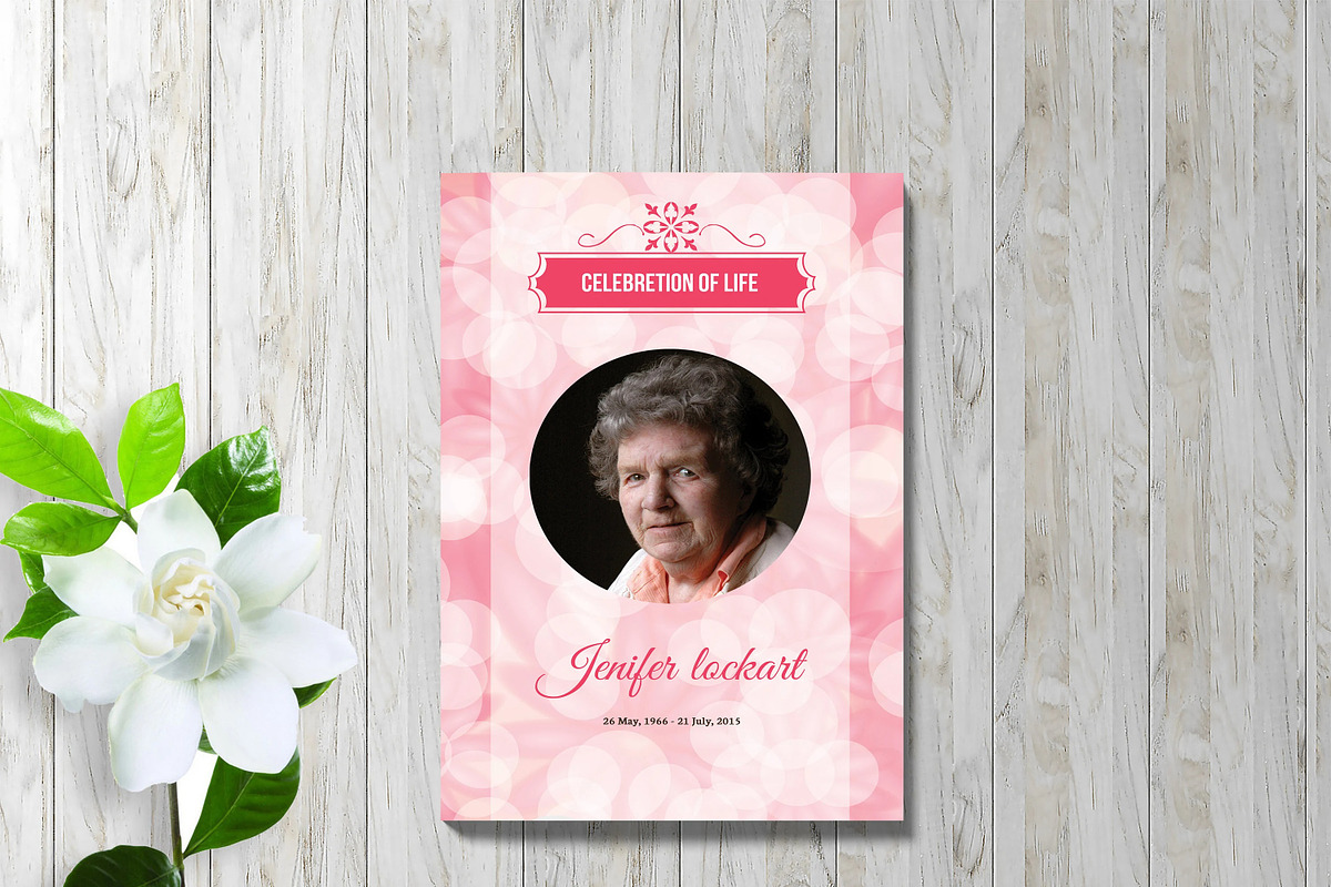 Funeral Program Template, a Brochure Template by retrographix (Photo 5 of 5)