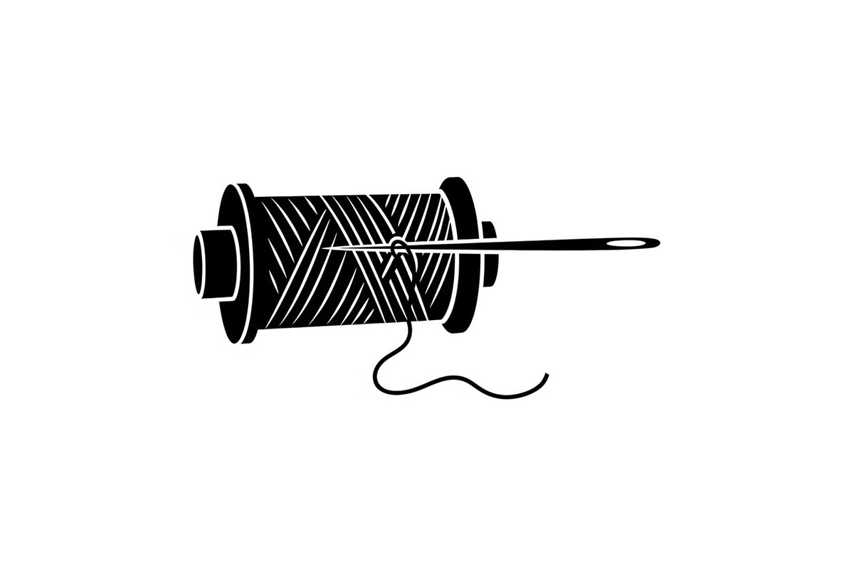 Sewing thread spool and needle, a Graphic by hafijul (Photo 9 of 10)