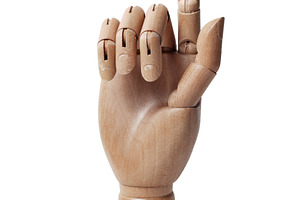 Wooden hand, a Photo by saiko3p