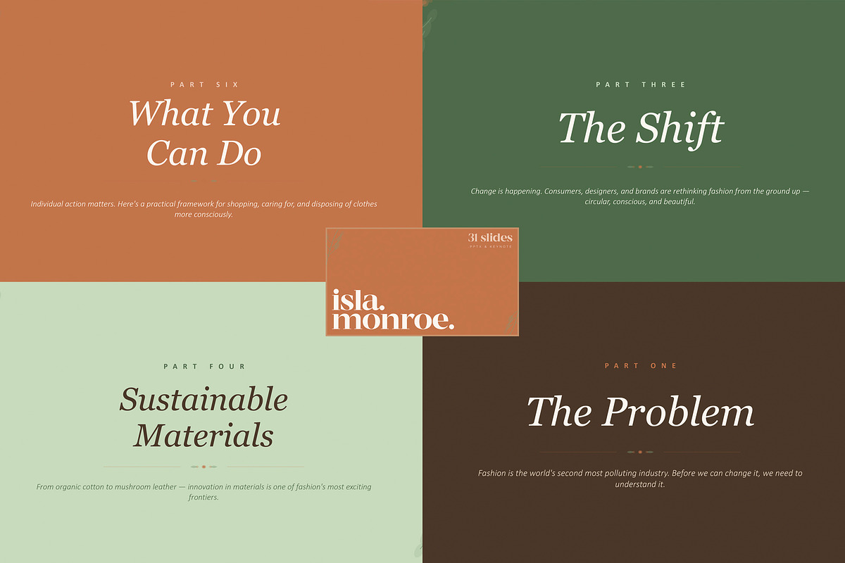 Isla Monroe | Powerpoint Template, a Presentation Template by Layerform Design Co. (Photo 3 of 6)