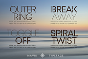 MAVIS SANS - FUTURISTIC TYPEFACE, a Sans Serif Font by CCS Type (Thumbnail 3 of 20)