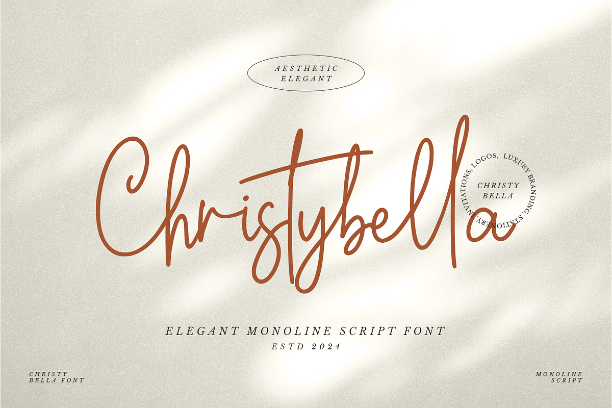 Christybella - Stylish Signature Fon, a Handwritten Font by Mozatype (Photo 2 of 11)