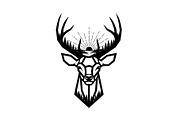Artistic Geometric Deer Head Bundle, an Illustration by yasushie (Thumbnail 15 of 31)