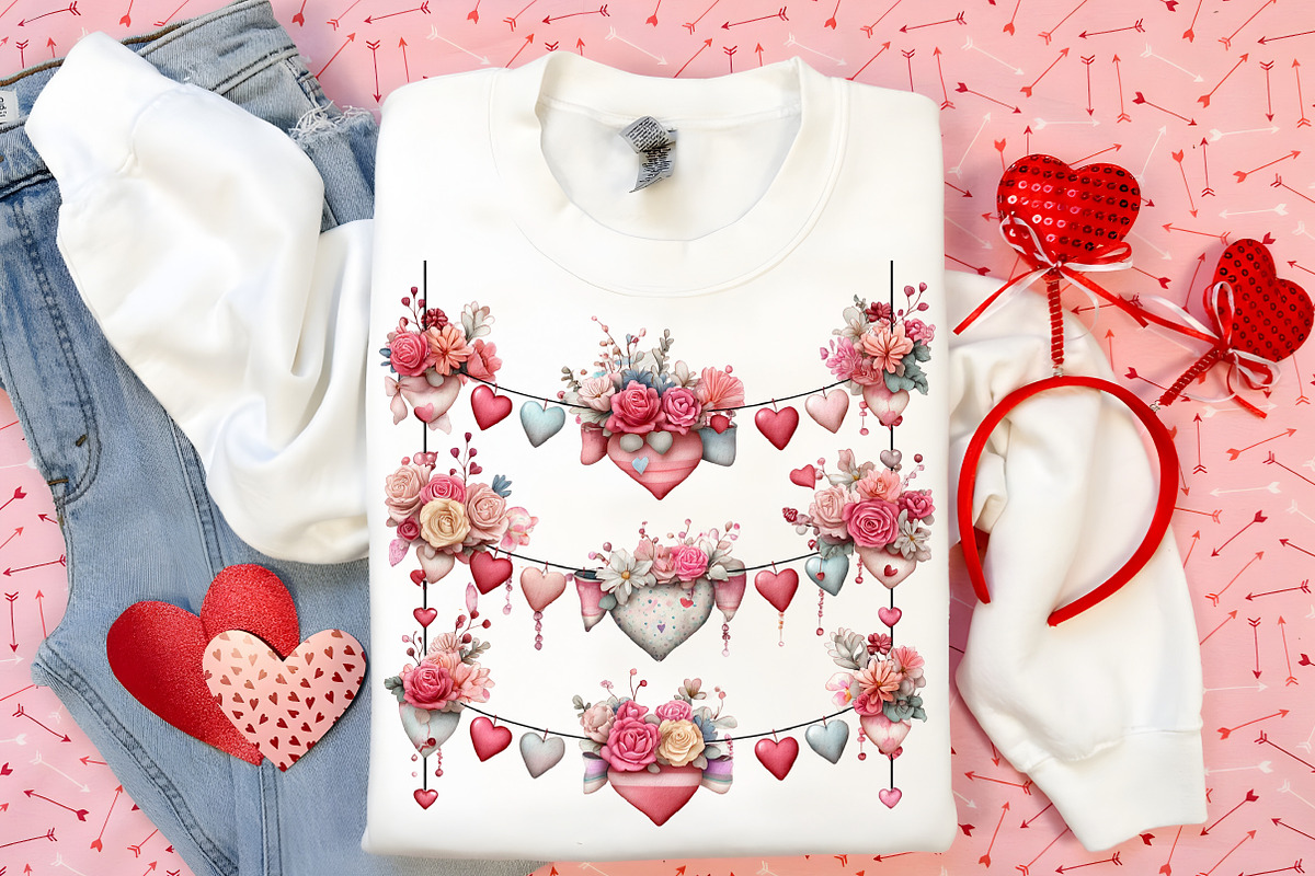 Watercolor Valentine Fairy Clipart, an Illustration by Canvas Craft (Photo 5 of 6)