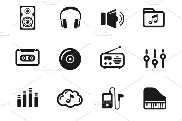 Several Music Themed Icons