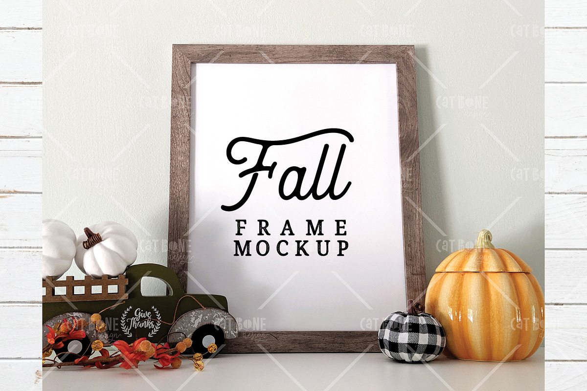 Autumn Frame Mockup Bundle 2, a Product Mockup by CatBoneDesign (Photo 9 of 24)