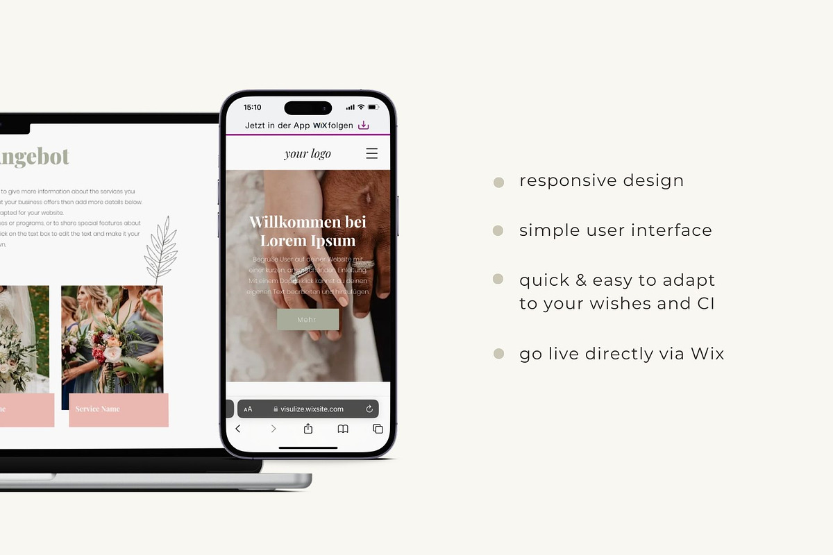 Wix Website Template | Portfolio, a Wix Template by Visulize Design Studio (Photo 4 of 6)
