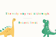 DINO font - playful kid's font, a Font by Ashiya Pixel (Thumbnail 6 of 11)