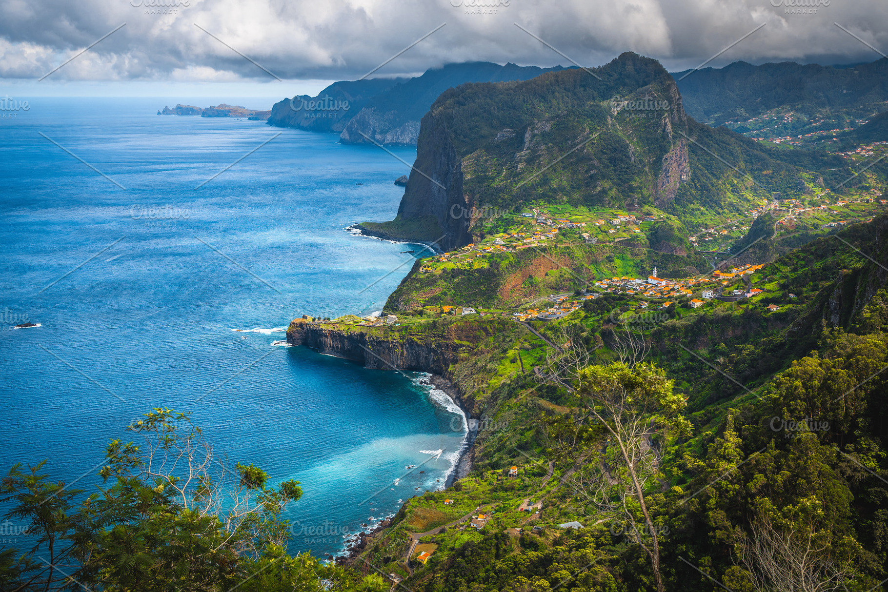 Seaside view with high cliffs, a Nature Photo by Alpine Dreams