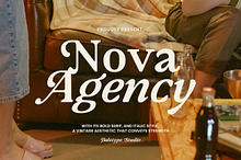 Nova Agency - Bold Retro Serif