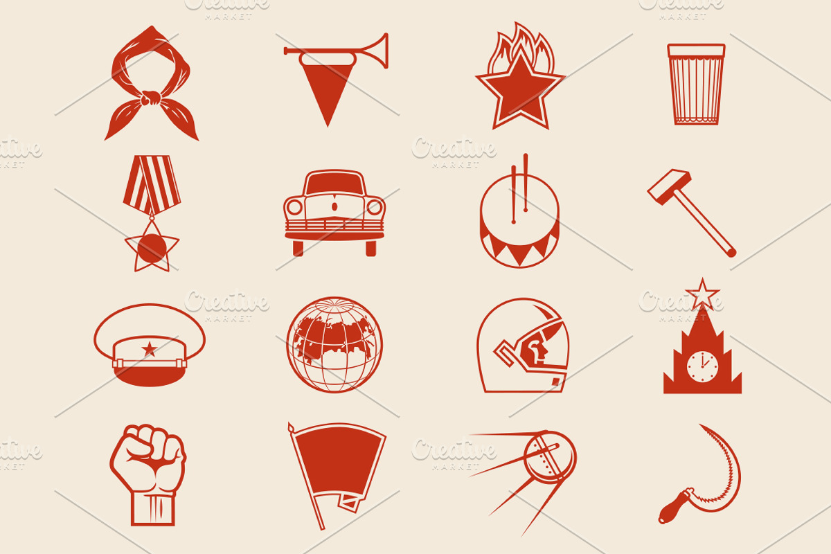 Soviet Icons, an Outline Icon by daseugen (Photo 2 of 3)