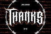 PERROS, a Blackletter Font by jakejarkor (Thumbnail 4 of 4)