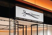 Hair Saloon Shop Logo Template, a Branding & Logo Template by FusionadCreates (Thumbnail 1 of 5)