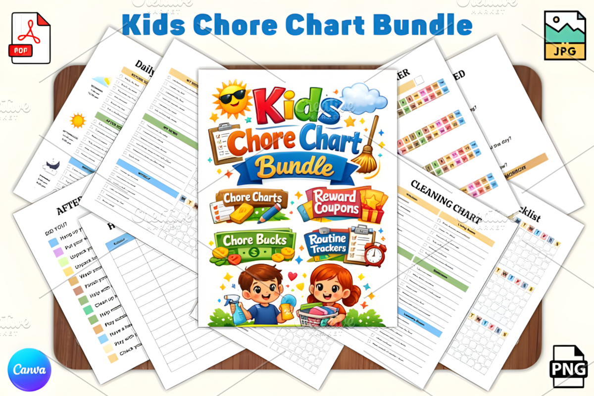 580+ Kids Mega Bundle, a Social Media Template by Ink Gallery (Photo 8 of 13)