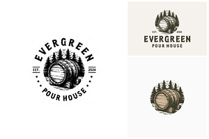 Wooden Cask Barrel Beer Brewery Logo, a Branding & Logo Template by Enola99d
