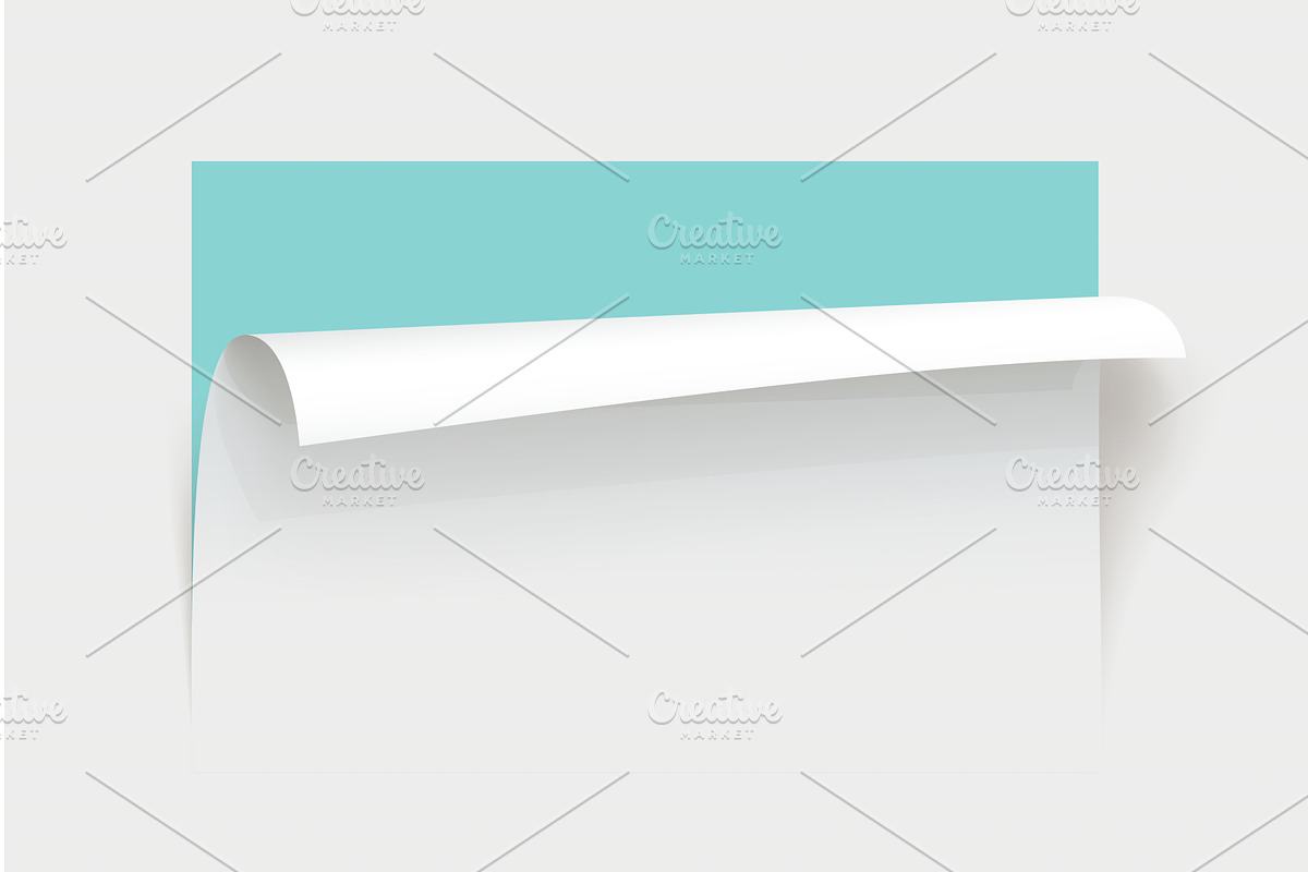 paper curled top of list in realism, an Object Illustration by IfH