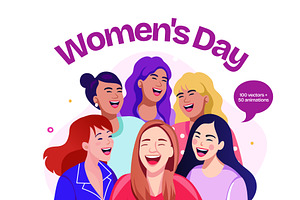 Women's Day Illustration Bundle, a Person Illustration by Brickclay