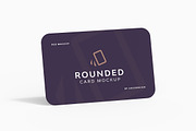 Rounded Card Mockup, a Mockup by UnicDesign (Thumbnail 3 of 7)