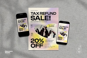 Tax Refund Sale Flyer, a Flyer Template by Neermana