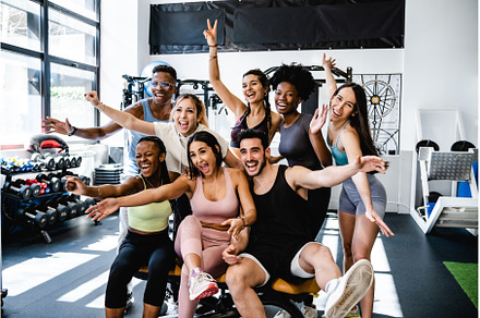Happy diverse sportspeople having, a Sports & Recreation Photo by Daniel Megias