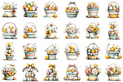 Funny Easter Basket Clipart, an Illustration by Sublimation Artist (Thumbnail 2 of 7)