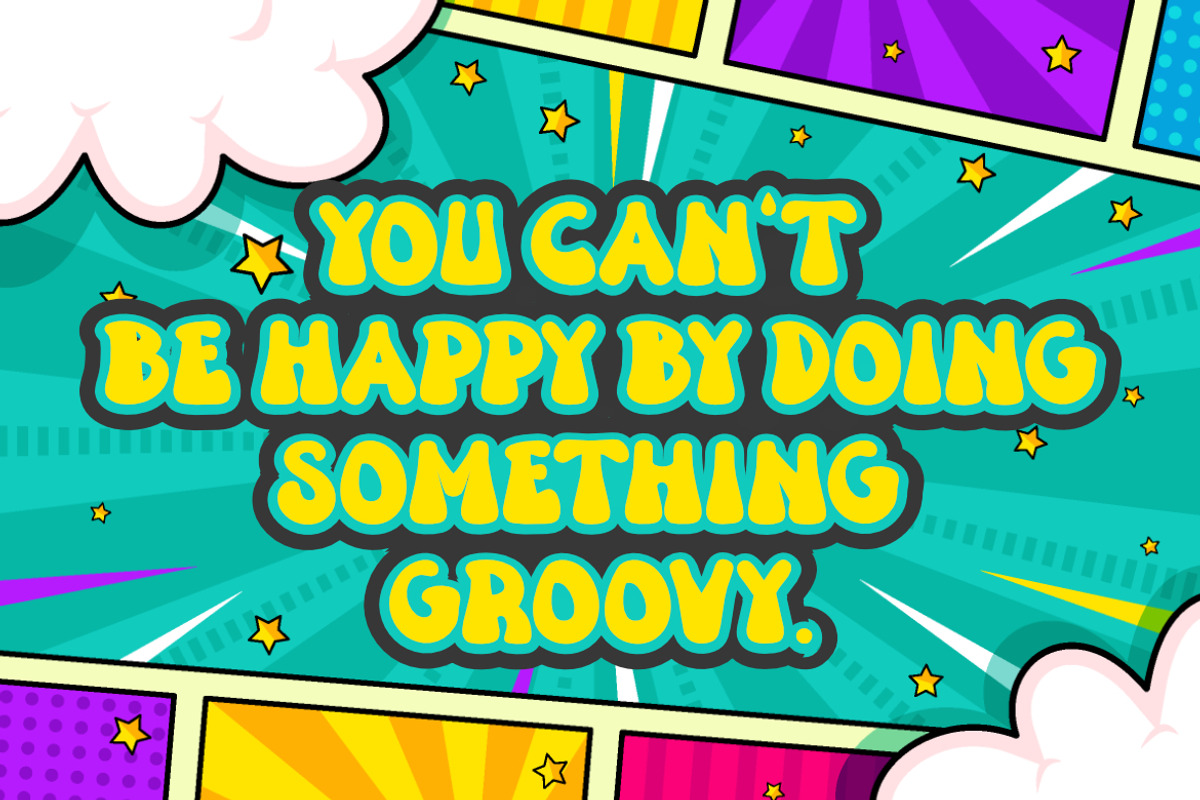 Coowel Groovy Retro font, a Serif Font by Bayuktx (Photo 4 of 5)